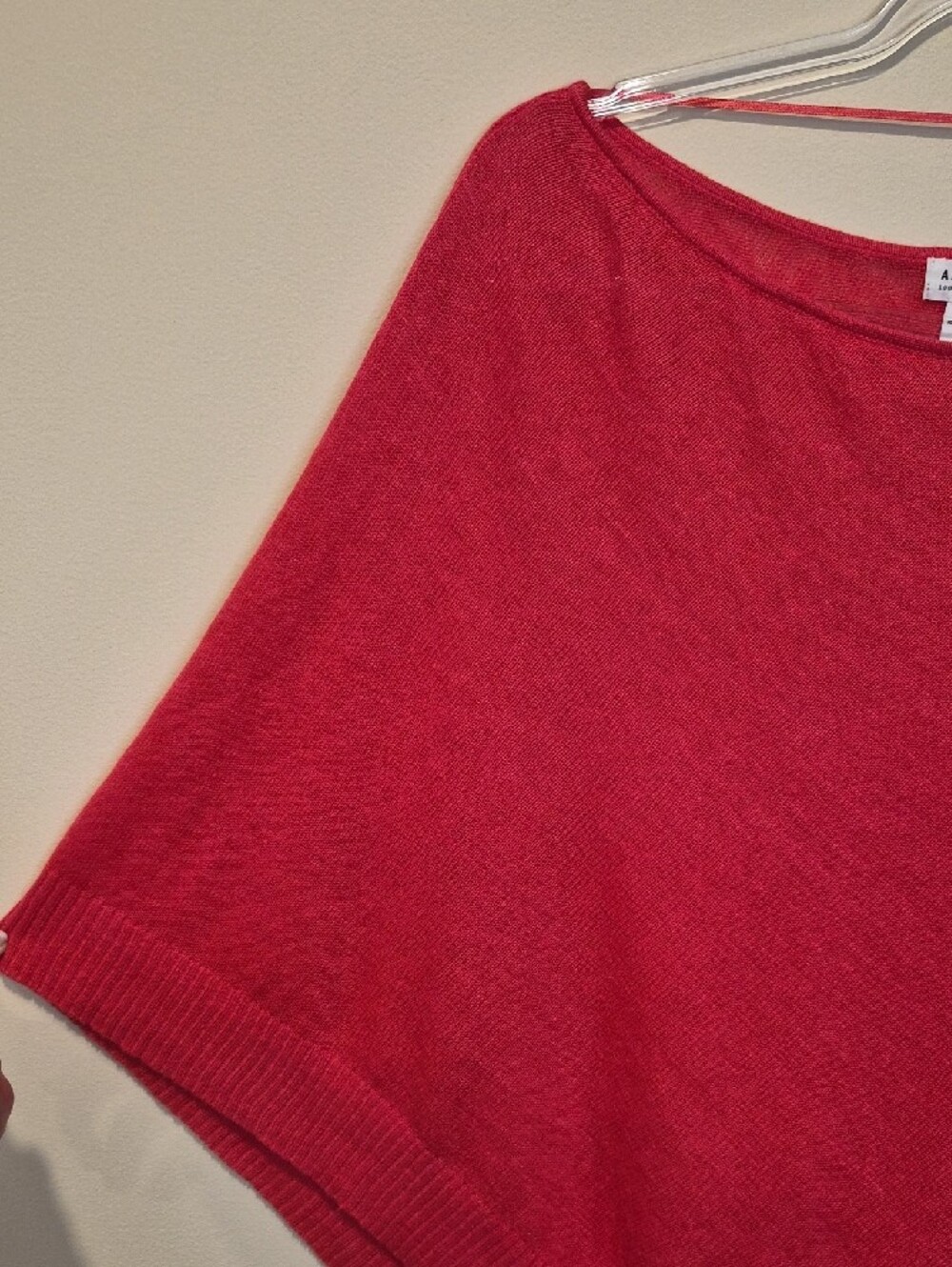 Artisan Ny Organic Linen Vibrant Coral Pink Top - Picture 3 of 8